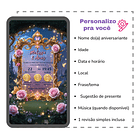 Convite Digital  Animado Jardim Encantado L + Brindes Rosa 3