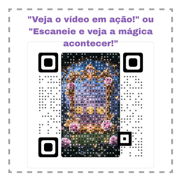 Convite Digital  Animado Jardim Encantado L + Brindes Rosa 6