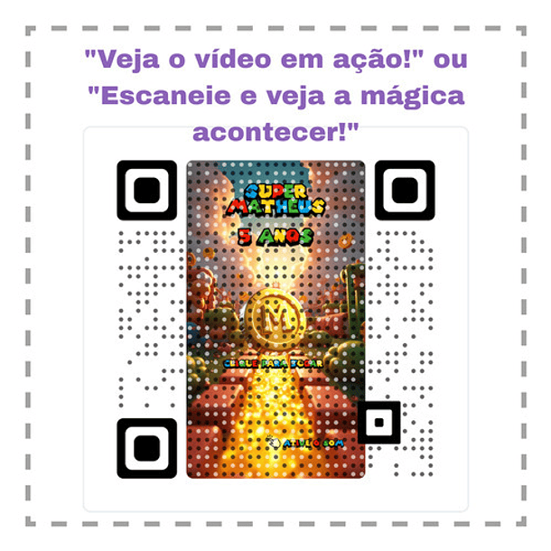 Convite Digital Animado Super Mario Aniversário Amarelo 5