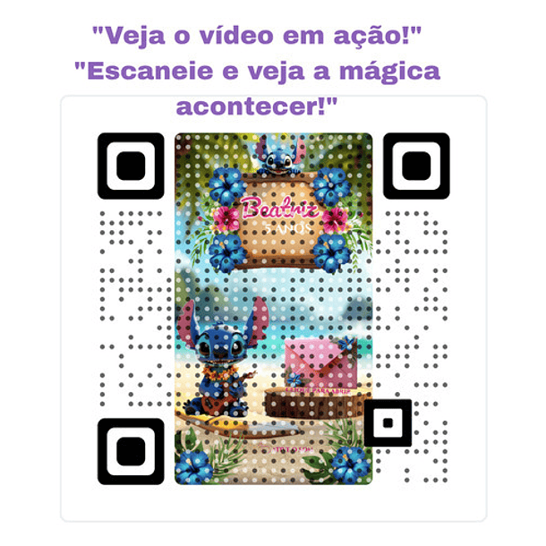 Convite Stitch Animado Interativo  Azul 6