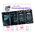 Convite Batman Animado Interativo  Infantil  Preto 3