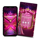 Convite Interativo Barbie Animado  + Brindes Fúcsia 2