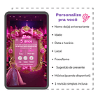 Convite Interativo Barbie Animado  + Brindes Fúcsia 4