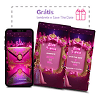 Convite Interativo Barbie Animado  + Brindes Fúcsia 6