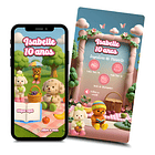 Convite Digital Animado Bobbie Goods Rosa-claro 1