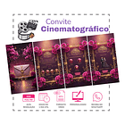 Convite Interativo Animado 15 Anos Florescer Rosa-chiclete 2