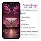 Convite Interativo Animado 15 Anos Florescer Rosa-chiclete 3