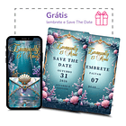 Convite Digital Animado 15 Anos Fundo Do Mar Azul-petróleo 5