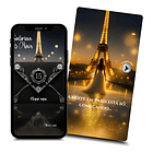 Convite Digital Animado 15 Anos Paris Debutante  Preto 1