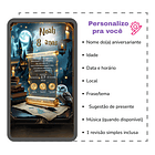 Convite Digital Animado Harry Potter + Brindes Marrom-escuro 3