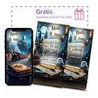 Convite Digital Animado Harry Potter + Brindes Marrom-escuro 5