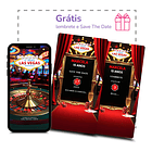 Convite Digital Animado 15 Anos Tema Las Vegas  Vermelho 6