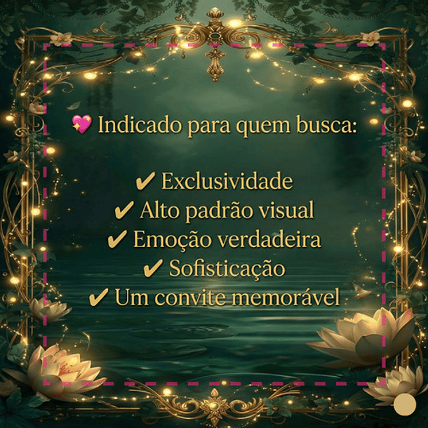 Convite Interativo Cinematográfico 15 Anos Verde-escuro 8