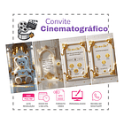 Convite Digital Animado Chá Revelação Ursinho   Branco 2