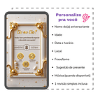 Convite Digital Animado Chá Revelação Ursinho   Branco 3