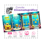 Convite Digital Animado Bob Esponja Interativo  Amarelo 4