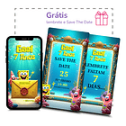 Convite Digital Animado Bob Esponja Interativo  Amarelo 7