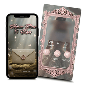 Convite Interativo Jardim Das Borboletas 15 Anos  Rosa-claro