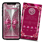 Convite Digital Animado 15 Anos Balões Prata Rosa-chiclete 1