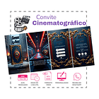 Convite Interativo Animado Vingadores  Infantil  Azul-escuro 2