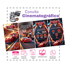 Convite Digital Animado Carros  Efeito Cinematográfico 2