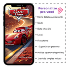 Convite Digital Animado Carros  Efeito Cinematográfico 3