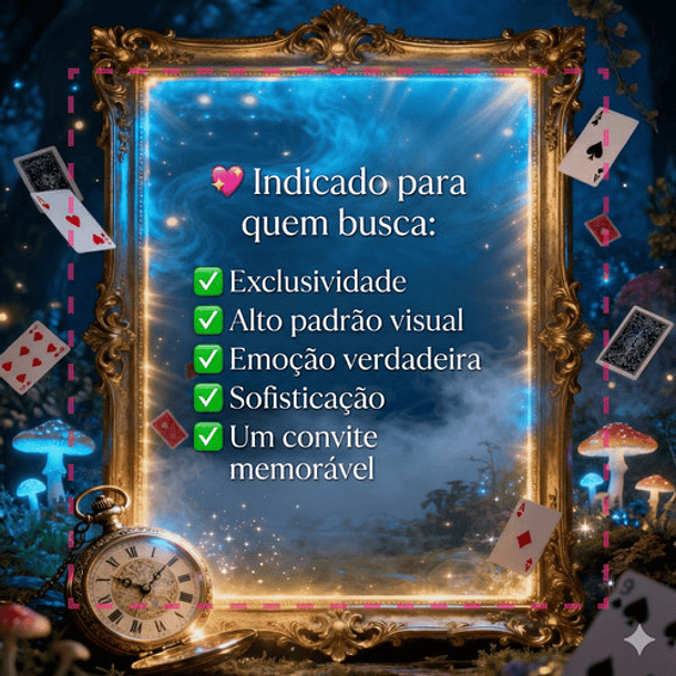 Convite Interativo Alice 15 Anos Digital Premium Azul-celest 8
