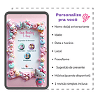 Convite Interativo Animado Hello Kitty Confeitaria  Rosa 3