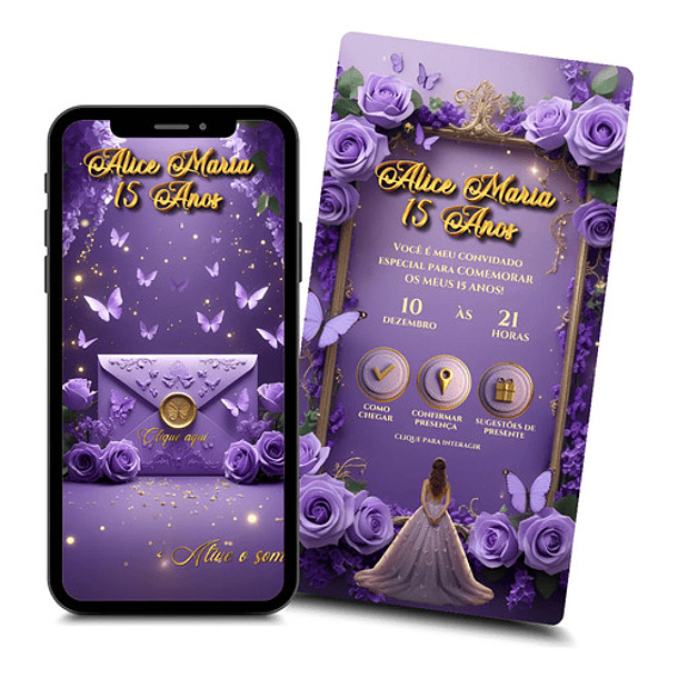 Convite Animado Jardim Das Borboletas Convite Digital 1