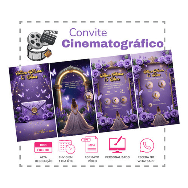 Convite Animado Jardim Das Borboletas Convite Digital 2