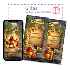 Convite Animado Ursinho Pooh Interativo Amarelo 5