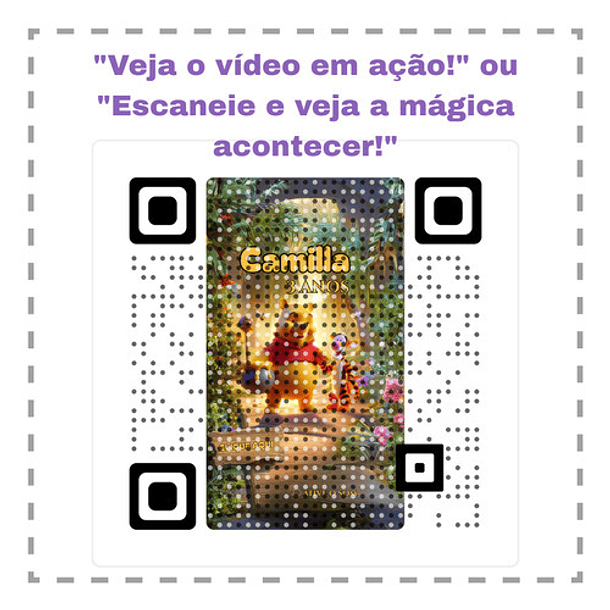 Convite Animado Ursinho Pooh Interativo Amarelo 6