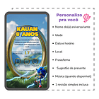 Convite Sonic Animado E Interativo  Azul 4