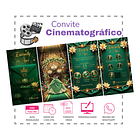 Convite Interativo Animado 15 Anos Princesa Tiana  Verde 2