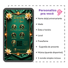 Convite Interativo Animado 15 Anos Princesa Tiana  Verde 3