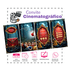 Convite Branca De Neve Interativo Animado + Brindes Vermelho 2