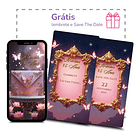 Convite Digital Animado 15 Anos Borboleta Rosa  Rosa 6