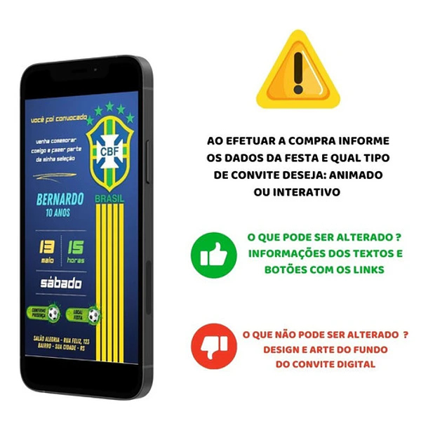 Convite Digital Futebol Brasil Png ou Interativo 02 3
