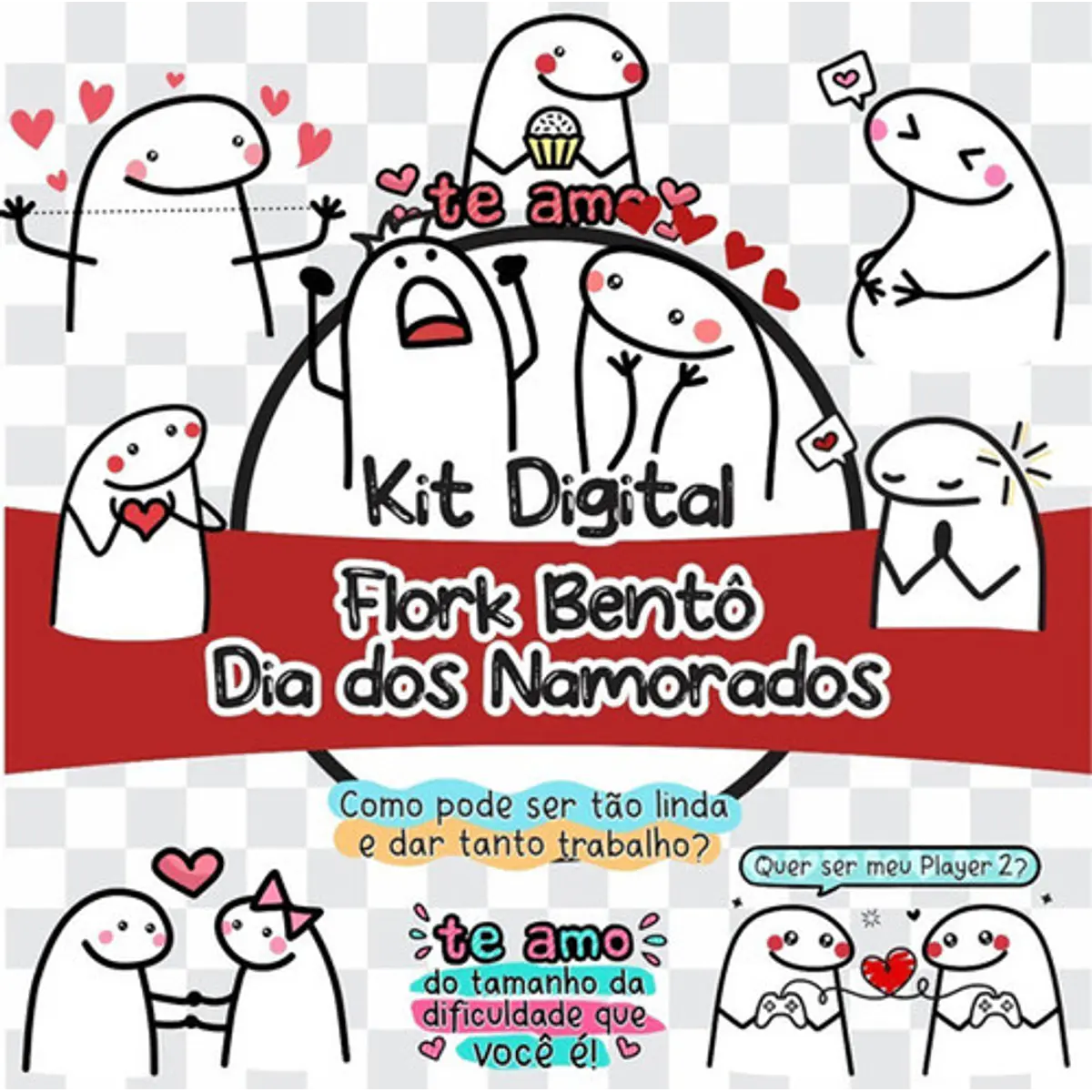 Pack Digital Artes Flork Dia Dos Namorados +240 Ilustrações