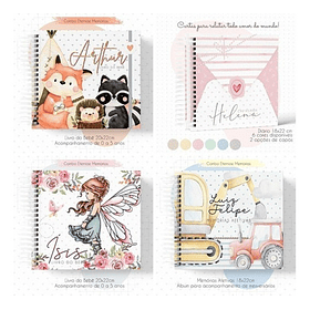  Combo de Arquivos para Encadernação Maternidade Memórias Afetivas 