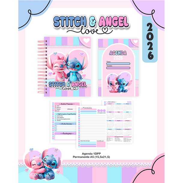 Volta às Aulas STITCH E ANGEL 1