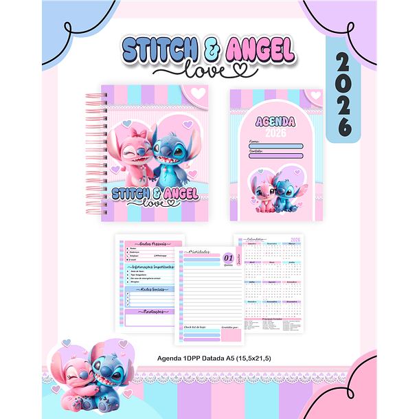 Volta às Aulas STITCH E ANGEL 5