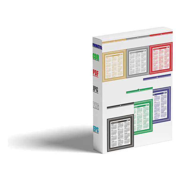 Arquivo Digital Calendário Base E Bloco 2026 Medio Editavel 2