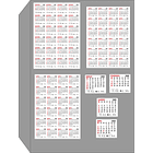 Arquivo Digital Bloco Calendário A4 P/ Imã De Geladeira 2026 2