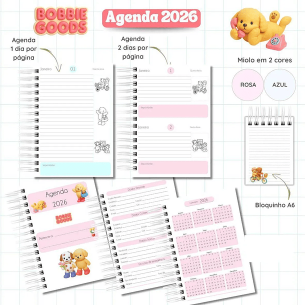 Bobbie Goods Agenda Arquivo Digital 2026  2