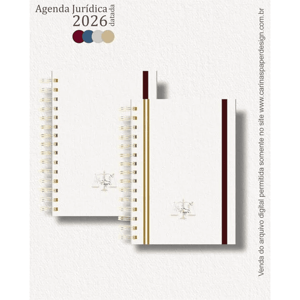 Combo Agenda Jurídica 2026 5