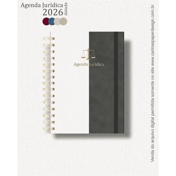 Combo Agenda Jurídica 2026 6