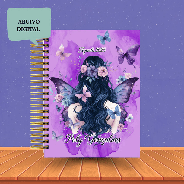 Arquivo Digital Agenda 2026 Coleção Butterfly - Borboletas 4