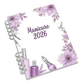 Arquivo Digital Agendamento Lilás Claro Manicure 2026