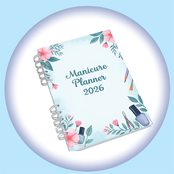 Arquivo Digital Agendamento Azul Claro Manicure 2026  1